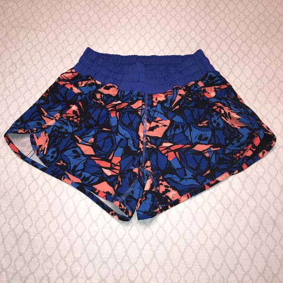 lululemon athletica Pants - Lululemon Blue/Orange/Black Speed Running Shorts